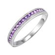 10Kt White Gold Amethyst 1 3Ctw Ring Hot on Sale