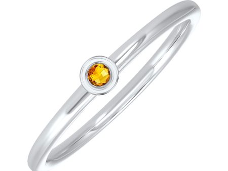 14Kt White Gold Citrine 1 20Ctw Ring Online now