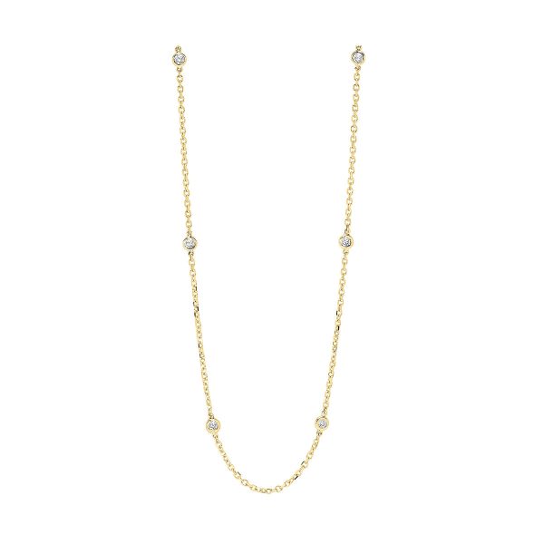 14Kt Yellow Gold Diamond 1 1 2Ctw Necklace Sale