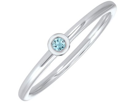 10Kt White Gold Aquamarine 1 20Ctw Ring Fashion