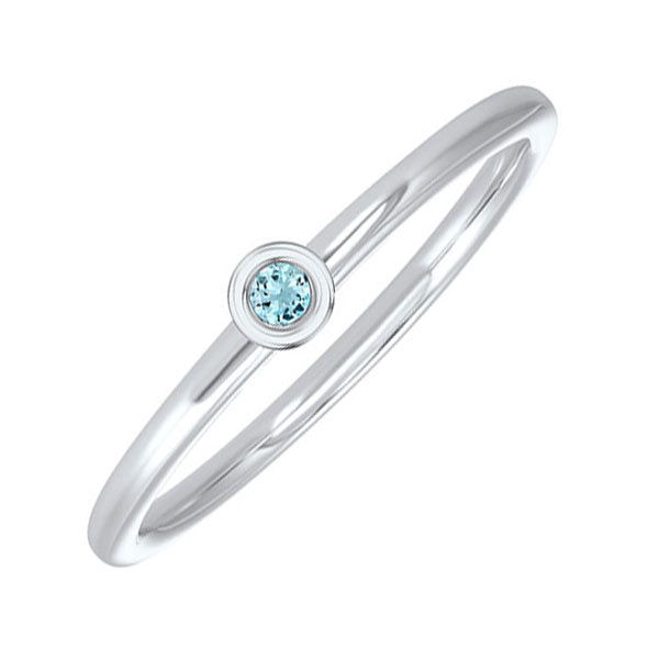 10Kt White Gold Aquamarine 1 20Ctw Ring Fashion