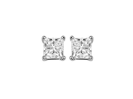 14Kt White Gold Diamond 1 2Ctw Earring Discount