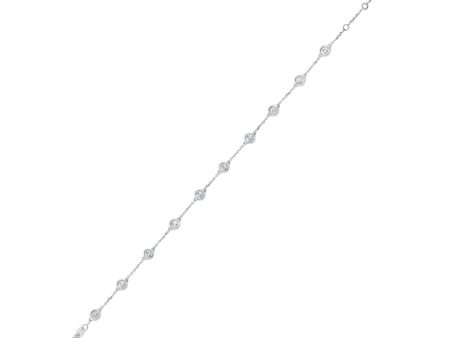 14Kt White Gold Diamond 3 4Ctw Bracelet Online Hot Sale