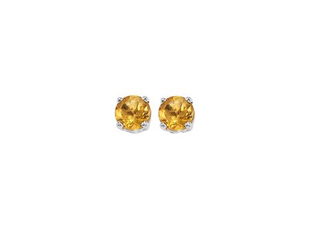 14Kt White Gold Citrine 1 2Ctw Earring Sale