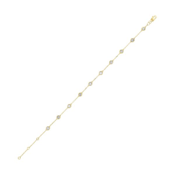 14Kt Yellow Gold Diamond 3 4Ctw Bracelet Online now