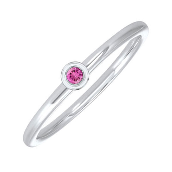 10Kt White Gold Pink Tourmaline 1 20Ctw Ring Cheap