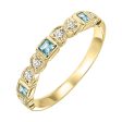 10Kt Yellow Gold Diamond 1 10Ctw & Blue Topaz 1 7Ctw Ring Discount