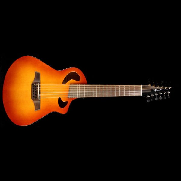 Avante by Veillette Gryphon Short Scale Acoustic Guitar Sunburst For Discount