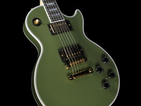 Gibson Custom Shop Made 2 Measure Les Paul Custom Electric Guitar Olive Green Discount