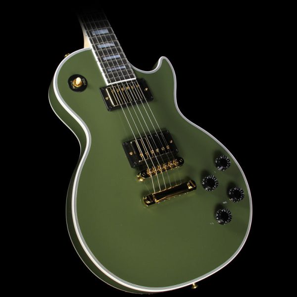 Gibson Custom Shop Made 2 Measure Les Paul Custom Electric Guitar Olive Green Discount