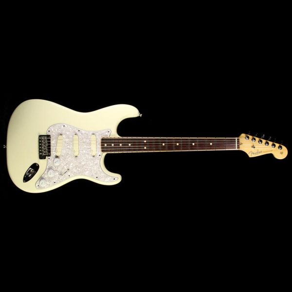 Used 2016 Fender American Standard Channel Bound Stratocaster Electric Guitar Olympic White Online