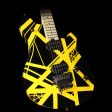 Used EVH Wolfgang Special Electric Guitar Striped Black and Yellow For Discount