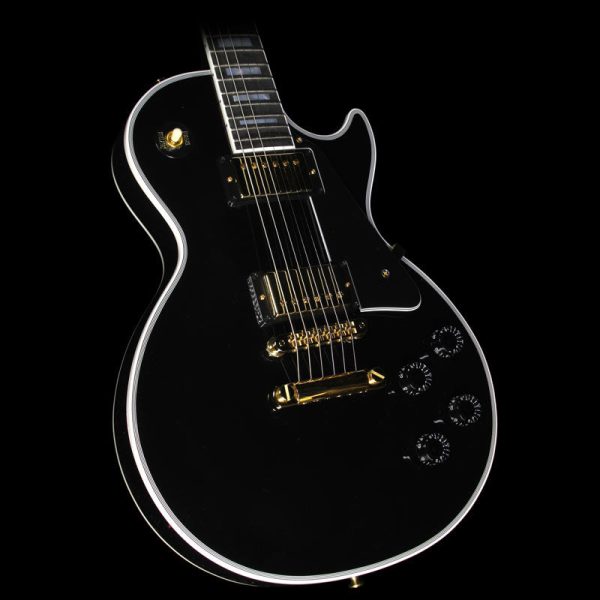 Used 2016 Gibson Custom Shop Les Paul Custom Electric Guitar Ebony For Cheap