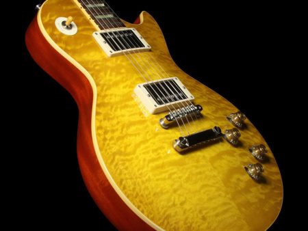 Used 2010 Gibson Custom Shop 1959 Les Paul Reissue Quilt Top Electric Guitar Lemonburst For Cheap