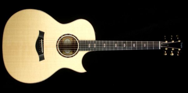 Taylor 514ce 2015 Limited Edition Quilted Sapele Grand Auditorium Acoustic Guitar Natural For Cheap