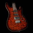 Used 2016 ESP Exhibition Limited Snapper CTM NAMM Display Electric Guitar Tiger Eye Quilt For Discount