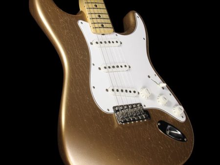 Used Fender Custom Shop Builder Select Greg Fessler 1969 Stratocaster Electric Guitar Firemist Gold For Discount