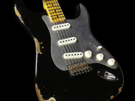 Fender Custom Shop Limited Edition El Diablo Stratocaster Heavy Relic Electric Guitar Black on Sale