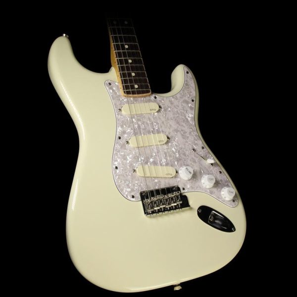 Used 2016 Fender American Standard Channel Bound Stratocaster Electric Guitar Olympic White Online