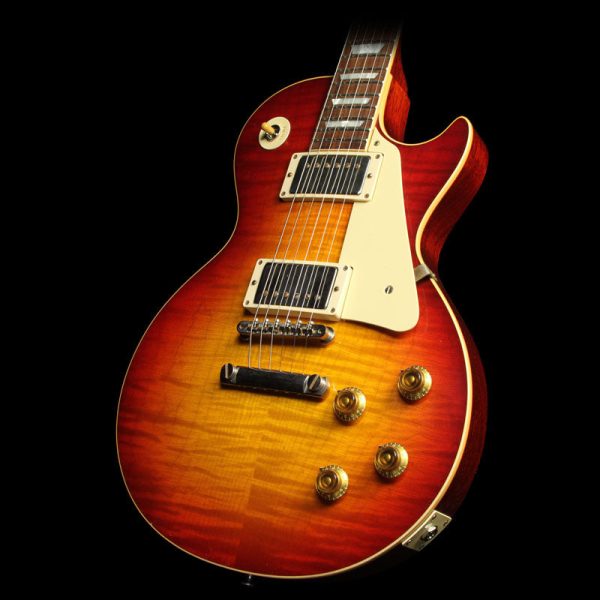 Used 2016 Gibson Custom Shop Aged True Historic 1958 Les Paul Reissue Electric Guitar Aged Vintage Cherry Sunburst Cheap