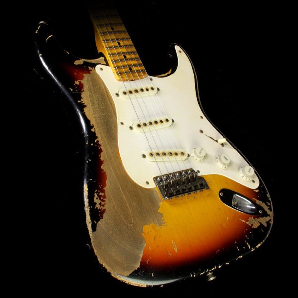 Fender Custom Shop Masterbuilt John Cruz  57 Stratocaster Ultimate Relic Electric Guitar 3-Tone Sunburst For Discount