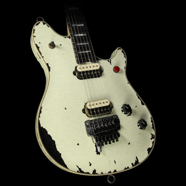 Used 2016 EVH Limited Edition Tour Relic Wolfgang Electric Guitar Ivory Hot on Sale