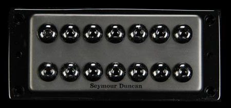 Seymour Duncan 7-String Invader Neck Pickup Passive Mount (Black Metal) For Cheap