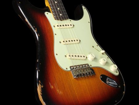 Used 2016 Fender Custom Shop  60s Roasted Ash Stratocaster Relic Electric Guitar Relic 3-Tone Sunburst Sale