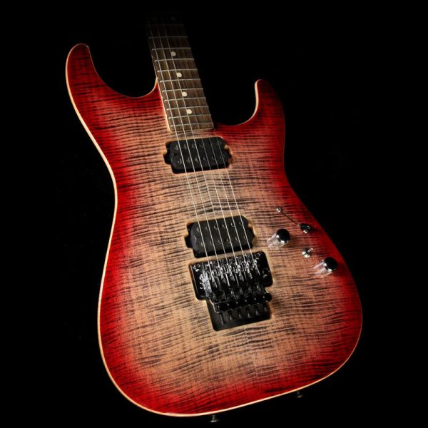 Used 2017 Tom Anderson Guitarworks Drop Top Electric Guitar Natural Black to T-Red Burst Online Hot Sale