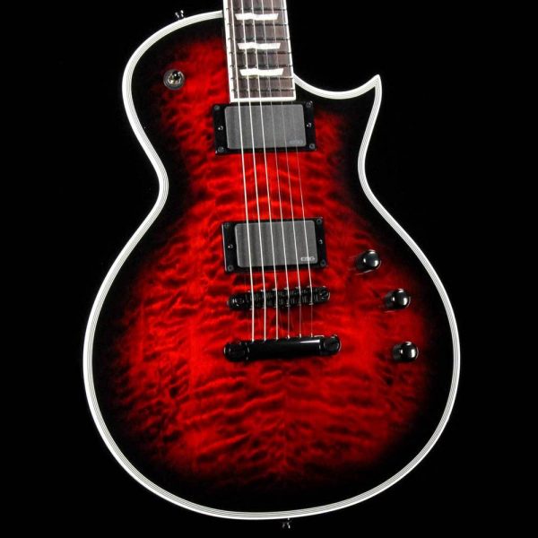 ESP E-II Eclipse QM Black Cherry Sunburst Cheap