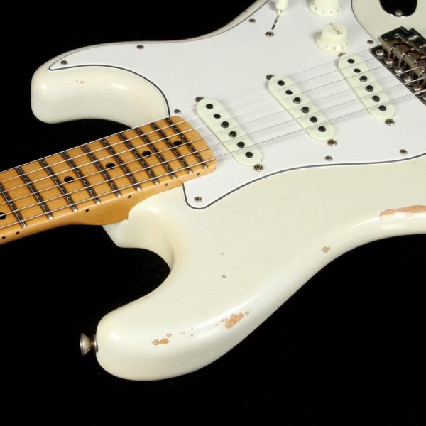 Fender Custom Shop  68 Stratocaster Relic Aged Olympic White For Discount