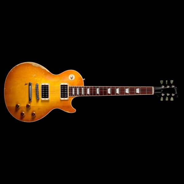 Used 2008 Gibson Custom Shop Inspired By Slash Les Paul Standard Aged and Signed Electric Guitar Heritage Cherry Sunburst Hot on Sale