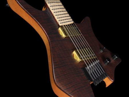 Strandberg US Custom Shop CL7 Chris Letchford Signature Electric Guitar Brown over Black Hot on Sale