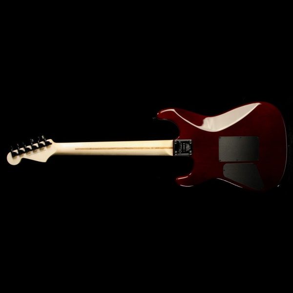 Charvel Custom Shop San Dimas Quilt Top Electric Guitar Trans Black Cherry Supply