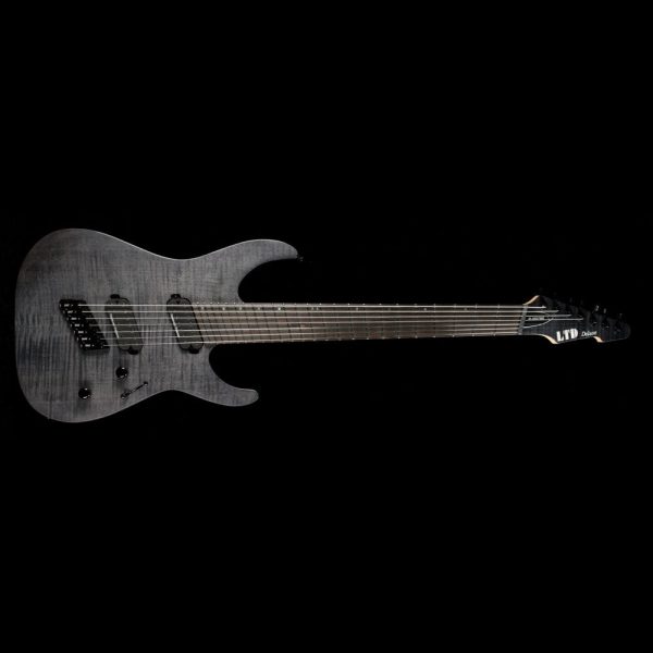 ESP LTD M-1007MS Multi-Scale See Thru Black Satin Online Sale